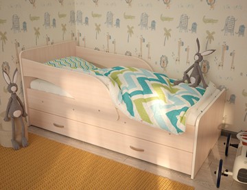 Кровать с ящиками Максимка, цвет Млечный дуб в Тамбове