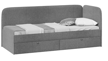 Детская кровать для мальчика Молли тип 1 (90), Микровелюр Scandi Graphite 22 в Тамбове