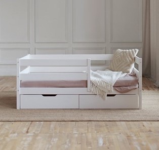 Кровать детская Софа с ящиками, цвет белый в Тамбове
