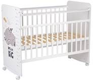 Детская кровать для девочки Фея 702 Спящий мишка, белый в Тамбове