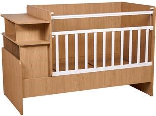 Детская кровать для девочки Polini kids Ameli 1150, белый-натуральный, серия Ameli в Тамбове