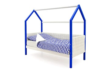 Детская кровать-домик «Svogen сине-белый» мягкая в Тамбове