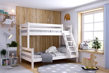 Детская двухэтажная кровать Мебельград Адель, Белый в Тамбове