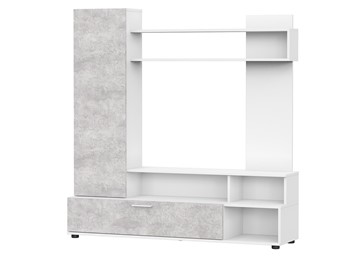 Набор мебели в гостиную МГС-9, белый/цемент светлый в Тамбове