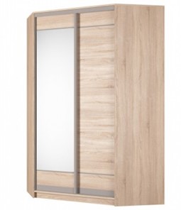Угловой шкаф Аларти (YA-230х1400(602) (10) Вар. 5; двери D1+D2), с зеркалом в Тамбове