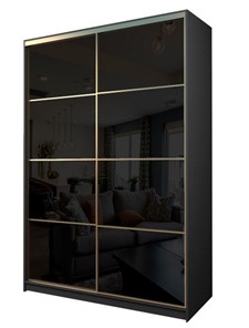 Шкаф 2-х дверный MAX МШ-25-6-18-22, Профиль Золото/Цвет Графит/Oracal Черный в Тамбове