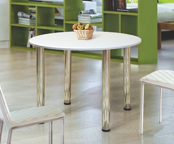 Круглый стол на кухню Круглый 900 на металлических опорах в Тамбове