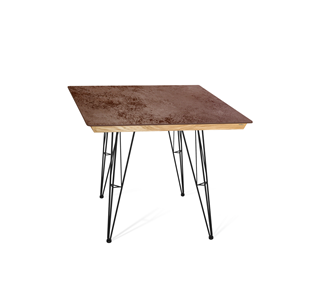 Керамический кухонный стол SHT-TU10 (4 шт.)/ТT8 60/60 (черный/прозрачный лак/коричневая сепия) в Тамбове