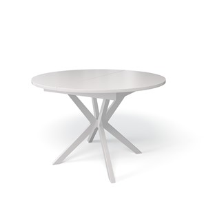 Круглый обеденный стол Kenner B1100 (Белый/Стекло белое сатин) в Тамбове