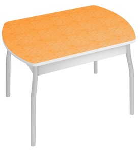 Стол на кухню Орфей-6, Оранжевые цветы в Тамбове