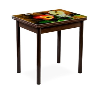 Кухонный пристенный стол СПА-02 СТФ, венге/фотопечать дерево/опоры коричневый в Тамбове