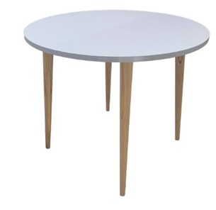 Кухонный раздвижной круглый стол Creo-line Серый камень 90*90 см ЛДСП в Тамбове