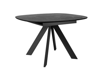 Керамический стол DikLine BK100 Керамика Черный мрамор/подстолье черное/опоры черные в Тамбове