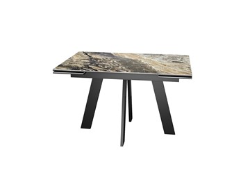 Раскладной стол DikLine SKM120 Керамика Amadeus/подстолье черное/опоры черные в Тамбове
