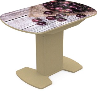 Кухонный стол раскладной Корсика исп. 2 Фотопечать (Фрукты №29) 1200(1515)*800 в Тамбове