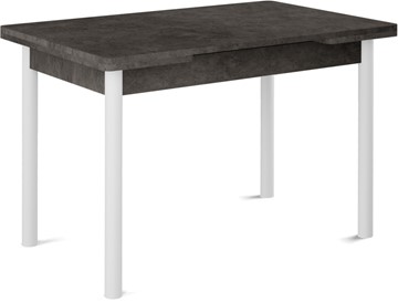 Раздвижной стол Милан-2 EVO, ноги белые, серый камень в Тамбове
