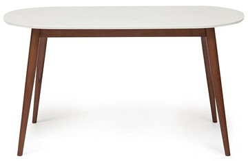 Обеденный стол MAX (Макс) бук/мдф 140х80х75 Белый/Коричневый арт.10465 в Тамбове