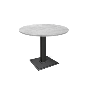 Кухонный стол SHT-TU5-BS1 / SHT-TT 90 ЛДСП (бетон чикаго светло-серый/черный) в Тамбове