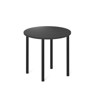 Кухонный обеденный стол SHT-TU66 / SHT-TT 80 ЛДСП (камень пьетра гриджио черный/черный) в Тамбове