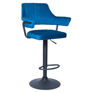 Мягкий барный стул КАНТРИ WX-2917 вельвет голубой в Тамбове