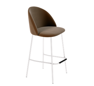Барный стул SHT-ST35 / SHT-S29P (кофейный ликер/белый муар) в Тамбове