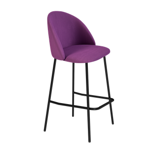 Барный стул SHT-ST35 / SHT-S29P (ягодное варенье/черный муар) в Тамбове