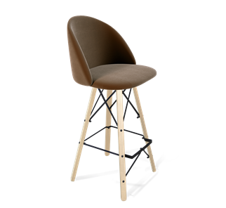 Барный стул SHT-ST35 / SHT-S80 (кофейный ликер/прозрачный лак/черный) в Тамбове