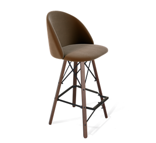 Барный стул SHT-ST35 / SHT-S80 (кофейный ликер/темный орех/черный) в Тамбове