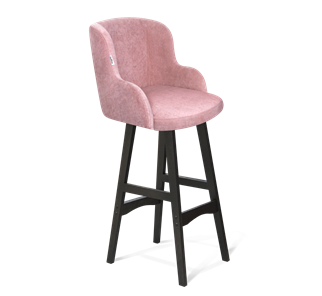 Барный стул SHT-ST39 / SHT-S65 (пыльная роза/венге) в Тамбове