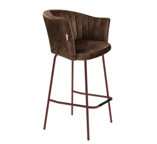 Барный стул SHT-ST42-1 / SHT-S29P (кофейный трюфель/медный металлик) в Тамбове