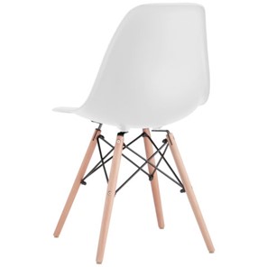 Комплект обеденных стульев 4 шт. BRABIX "Eames CF-010", пластик белый, опоры дерево/металл, 532630, 2033A в Тамбове