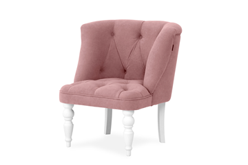 Кресло на ножках Бриджит розовый ножки белые в Тамбове