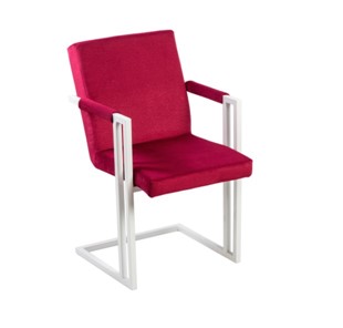 Обеденный стул Бруно, Белый/Аврора 11(бордовый) в Тамбове