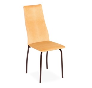 Обеденный стул Волна, каркас металл коричневый, велюр тайту 16 в Тамбове