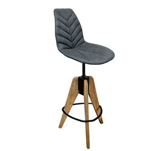 Барный стул SHT-ST29-C4/S92 (графит/брашированный коричневый/черный муар) в Тамбове