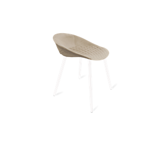 Обеденный стул SHT-ST19-SF1 / SHT-S95-1 (ванильный крем/белый муар) в Тамбове