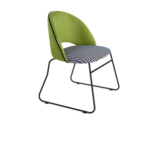 Обеденный стул SHT-ST34-3 / SHT-S167 (оливковый/гусиная лапка/черный муар) в Тамбове