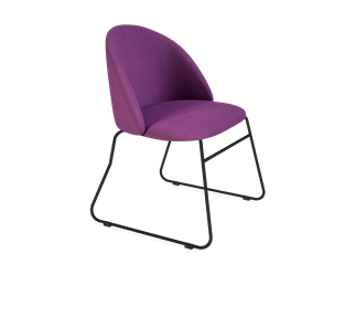 Обеденный стул SHT-ST35 / SHT-S167 (ягодное варенье/черный муар) в Тамбове