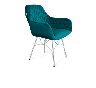 Обеденный стул SHT-ST38 / SHT-S107 (альпийский бирюзовый/хром лак) в Тамбове