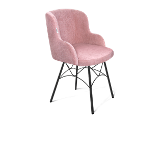 Обеденный стул SHT-ST39 / SHT-S107 (пыльная роза/черный муар) в Тамбове