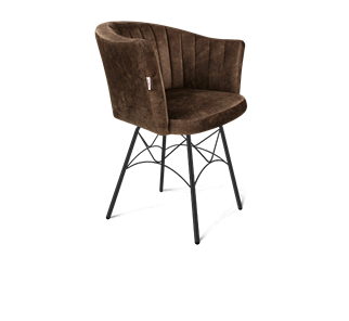 Обеденный стул SHT-ST42-1 / SHT-S107 (кофейный трюфель/черный муар) в Тамбове