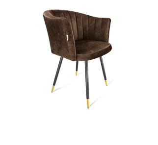 Обеденный стул SHT-ST42-1 / SHT-S95-1 (кофейный трюфель/черный муар/золото) в Тамбове