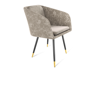 Обеденный стул SHT-ST43-1 / SHT-S95-1 (карамельный латте/черный муар/золото) в Тамбове