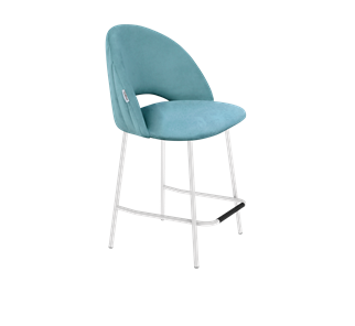 Полубарный стул SHT-ST34-1 / SHT-S29P-1 (голубая пастель/белый муар) в Тамбове