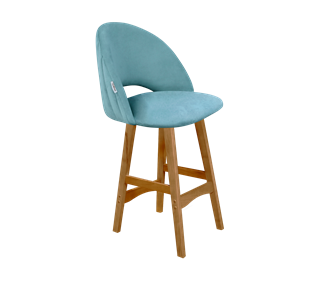 Полубарный стул SHT-ST34-1 / SHT-S65-1 (голубая пастель/светлый орех) в Тамбове