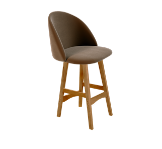 Полубарный стул SHT-ST35 / SHT-S65-1 (кофейный ликер/светлый орех) в Тамбове