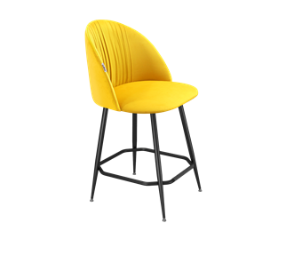 Полубарный стул SHT-ST35-1 / SHT-S148-1 (имперский жёлтый/черный муар) в Тамбове