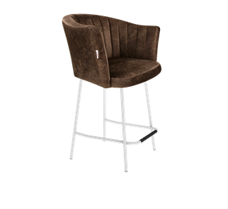 Полубарный стул SHT-ST42-1 / SHT-S29P-1 (кофейный трюфель/белый муар) в Тамбове