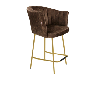 Полубарный стул SHT-ST42-1 / SHT-S29P-1 (кофейный трюфель/золото) в Тамбове