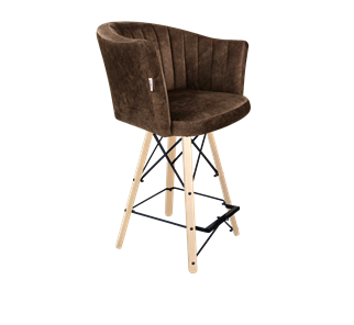 Полубарный стул SHT-ST42-1 / SHT-S80-1 (кофейный трюфель/прозрачный лак/черный) в Тамбове